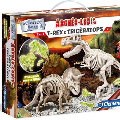 CLEMENTONI - Archéo Ludic T-REX Tricératops