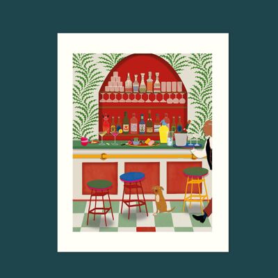 Art de la cuisine - affiche de haute qualité « Tapas Bar » taille d'impression 21 x 25 cm