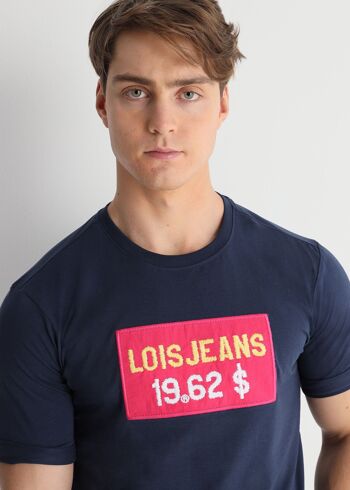 LOIS JEANS -T-Shirt manches courtes Patch brodé 2