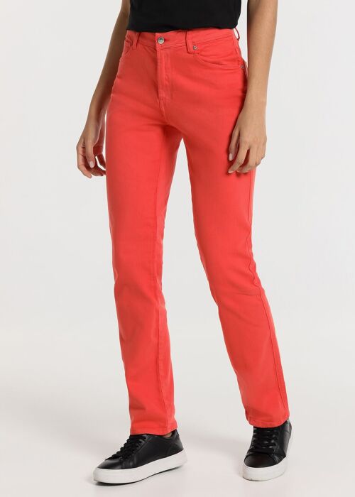 LOIS JEANS -Trouser color straight fit - Low waist 5 pockets