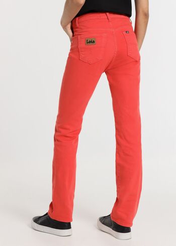 LOIS JEANS - Pantalon couleur coupe droite - Taille basse 5 poches 3