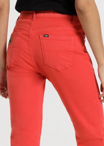 LOIS JEANS - Pantalon couleur coupe droite - Taille basse 5 poches 2