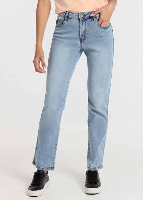 LOIS JEANS -Jeans straight fit - Low waist towel denim