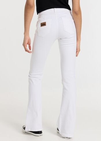 LOIS JEANS -Pantalon couleur push up flare - Taille Moyenne 5 poches 3