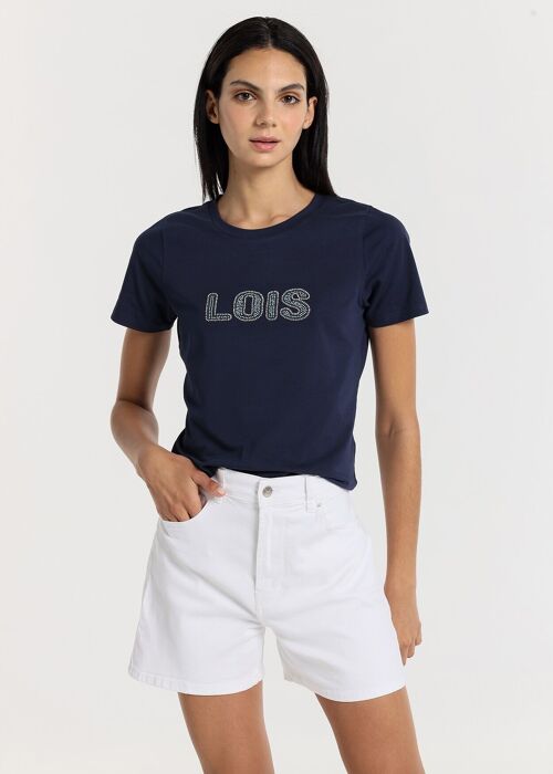 LOIS JEANS -Short color mom fit - highwaist 5 pockets