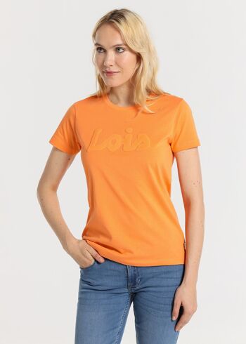 LOIS JEANS -T-Shirt basique manches courtes Puff Logo 1