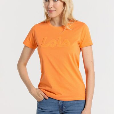 LOIS JEANS -T-Shirt Basic Kurzarm Puff Logo