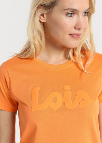 LOIS JEANS -T-Shirt basique manches courtes Puff Logo 2