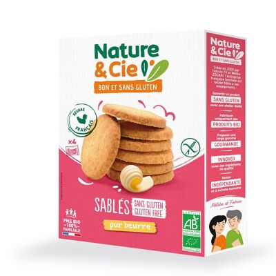 Organic and gluten-free pure butter shortbread biscuit