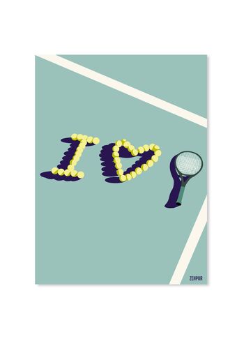 Affiche tennis | Jeu, set & match 4