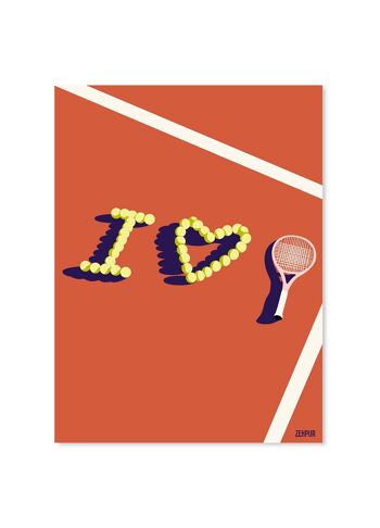 Affiche tennis | Jeu, set & match 3