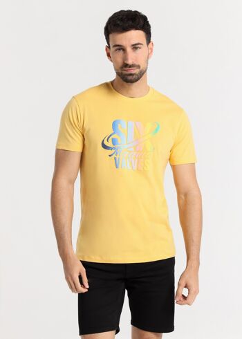 SIX VALVES -T-shirt manches courtes imprimé dégradé 1