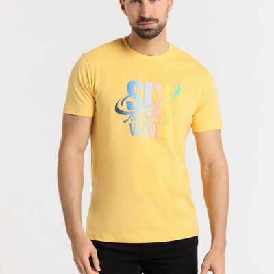 SIX VALVES – T-Shirt mit kurzen Ärmeln und Farbverlaufsdruck