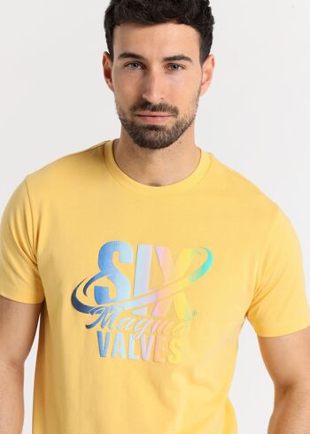 SIX VALVES -T-shirt manches courtes imprimé dégradé 2