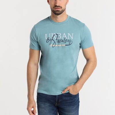 SIX VALVES -T-shirt a maniche corte con grafica sul petto