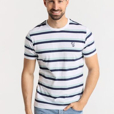 SIX VALVES -T-shirt short sleeve with Stripes