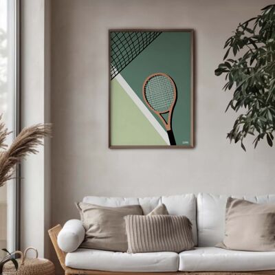 Poster - Tennis racket