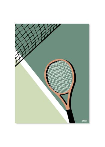 Affiche - Raquette de tennis 3