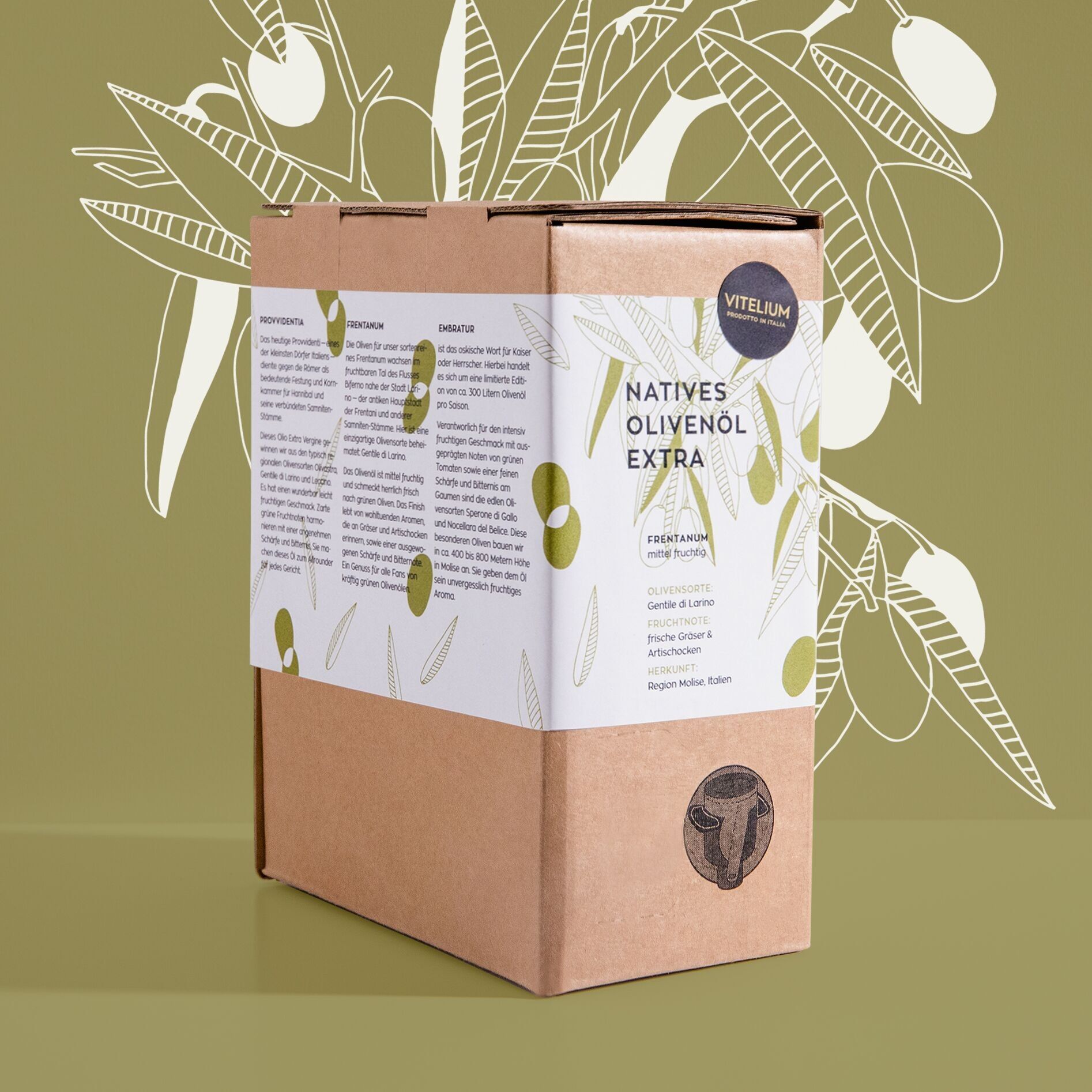 Natives Olivenöl Extra - 3000ml - mittel fruchtig - kaltgepresst