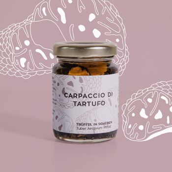 Carpaccio de truffes marinées à l'huile d'olive extra vierge - 80 g 1