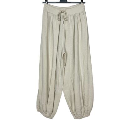 P 199 Loose plain pants