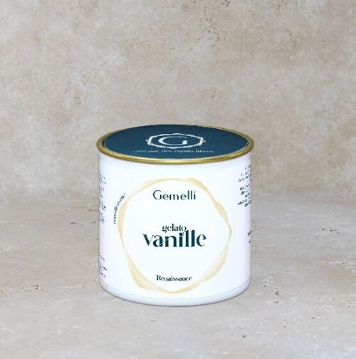 Glace artisanale vanille - 12 pots 100ml