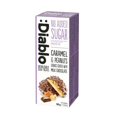 Galletas De Caramelo Y Cacahuete Recubiertas De Chocolate Con Leche