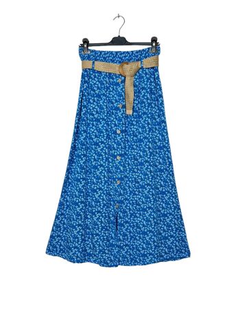 P 7135 Long skirt with belt 6