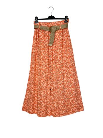 P 7135 Long skirt with belt 8