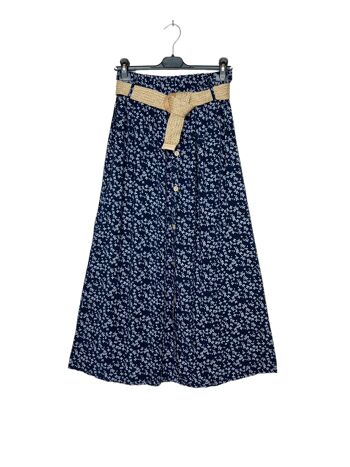 P 7135 Long skirt with belt 12