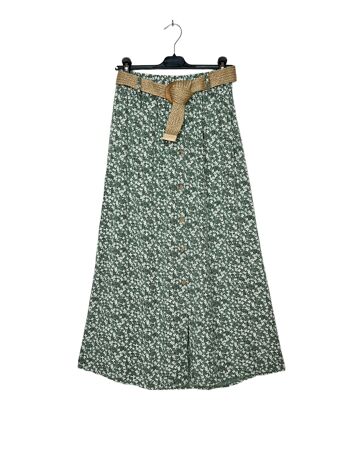 P 7135 Long skirt with belt 13