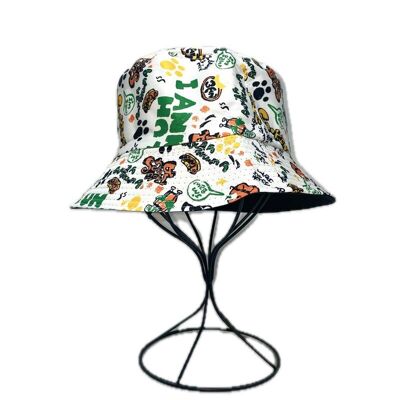 Very colorful printed reversible bucket hat