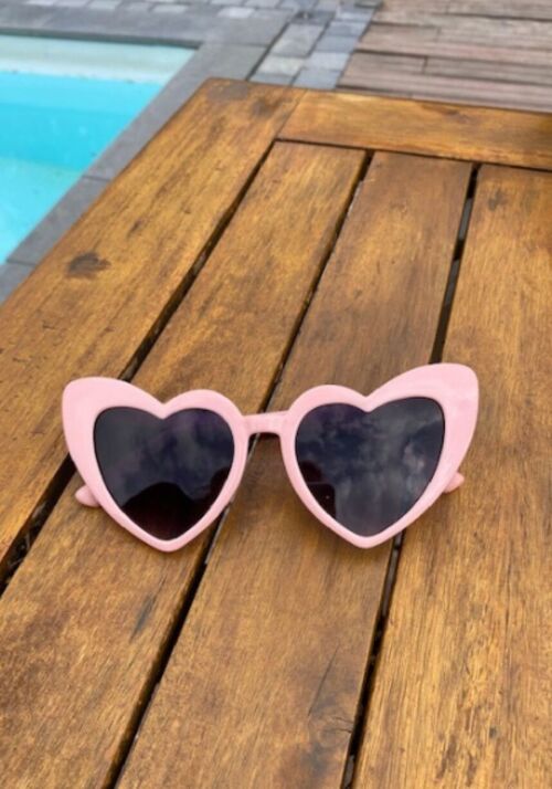 Lunettes coeurs coloris Rose