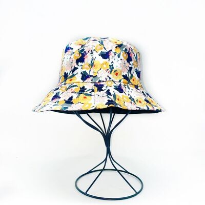 Cappello da pescatore reversibile con stampa floreale 2