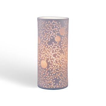 Lampe de table design columna en porcelaine scintillante 3