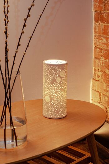 Lampe de table design columna en porcelaine scintillante 5