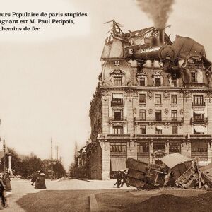 Carte postale - Grand concours populaire de paris stupides.