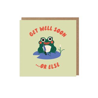 Get Well Frog Card