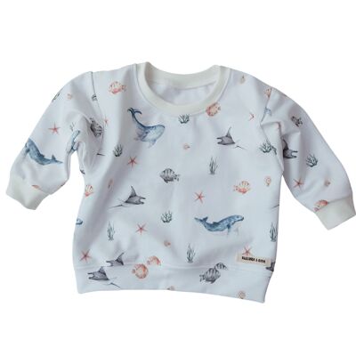 Sweat-shirt animaux marins Olivia