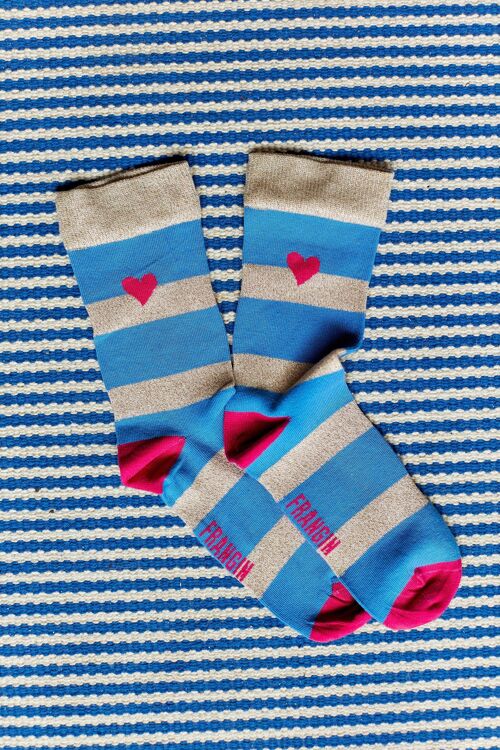 Chaussettes Georgette ##2699AI Rayures Lurex Femme