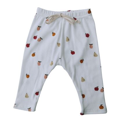 Grundlegende gerippte Obst-Leggings