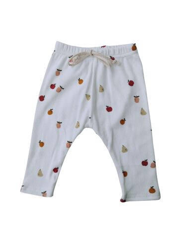 Legging fruit côtelé basique 1