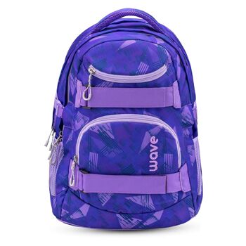 Sac à dos scolaire Wave Infinity Purple Sun 1