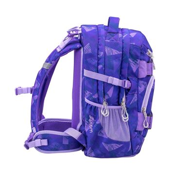 Sac à dos scolaire Wave Infinity Purple Sun 3