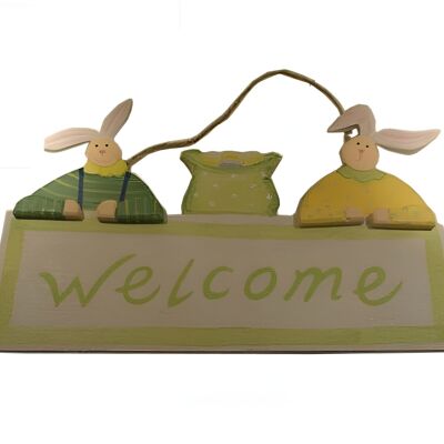 DÉCORATION DE PORTE EN BOIS "LAPIN" KK-521