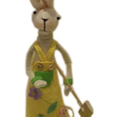 STUFFED "RABBIT" WITH FABRIC CLOTHES DIMENSION: 32cm KK-936