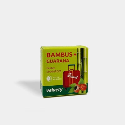Velvety Travel Solid Shampoo Bamboo + Guarana 20g
