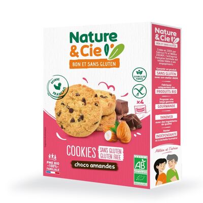 Biscuit Cookies organic and gluten-free chocolate almonds