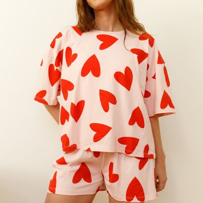 Pyjama coton BIO - Mi Amor Rose