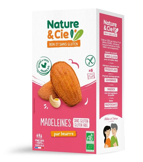 Madeleines pur beurre bio et sans gluten